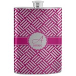 Square Weave Stainless Steel Flask (Personalized)