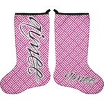 Square Weave Holiday Stocking - Double-Sided - Neoprene (Personalized)