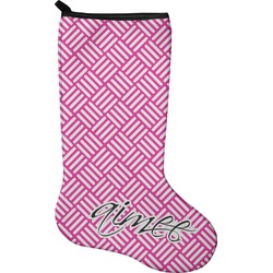 Square Weave Holiday Stocking - Single-Sided - Neoprene (Personalized)