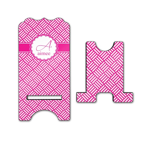 Hashtag Stylized Phone Stand - Front & Back - Large