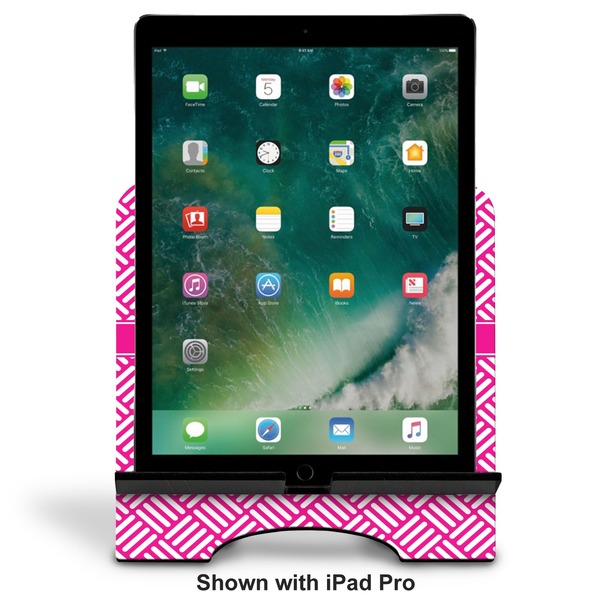 Hashtag Stylized Tablet Stand - Front with ipad