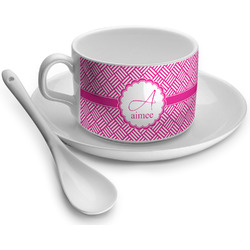 Square Weave Tea Cup - Single (Personalized)