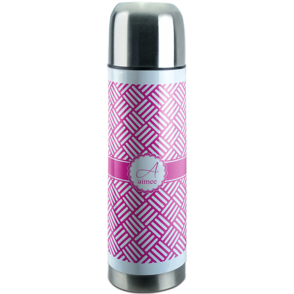 Custom Square Weave Stainless Steel Thermos (Personalized)