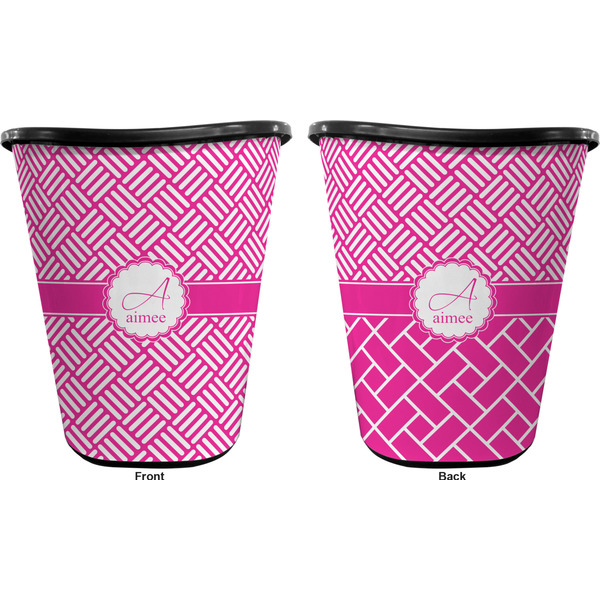 Hashtag Trash Can Black - Front and Back - Apvl