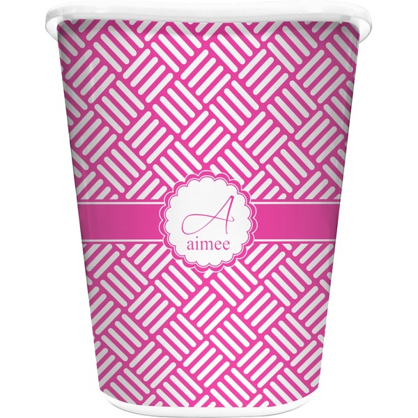 Custom Square Weave Waste Basket (Personalized)