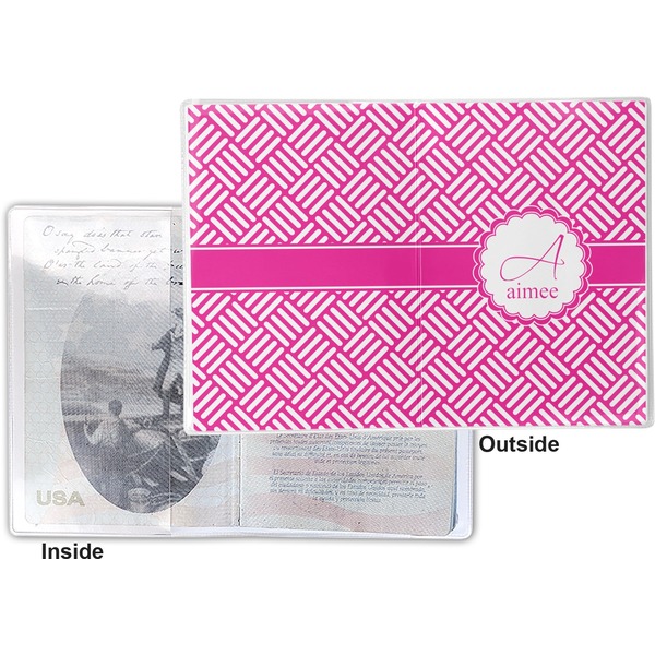 Hashtag Vinyl Passport Holder - Flat Front and Back
