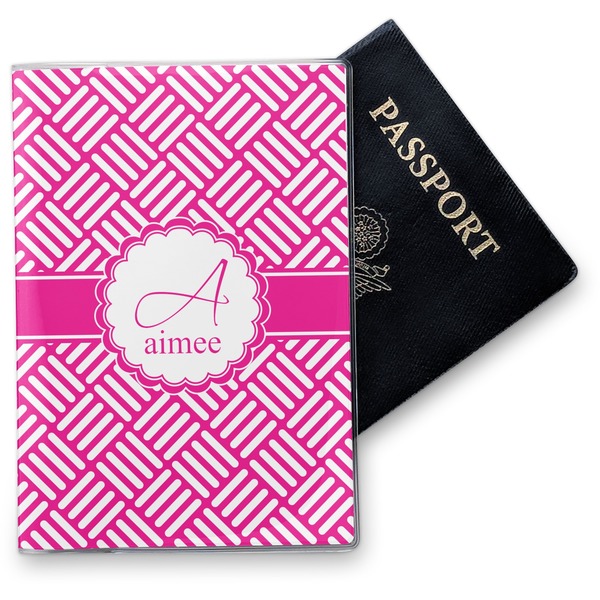 Custom Square Weave Vinyl Passport Holder (Personalized)