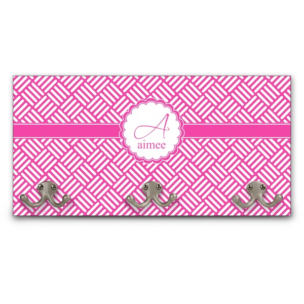 Custom Square Weave Wall Mounted Coat Rack (Personalized)