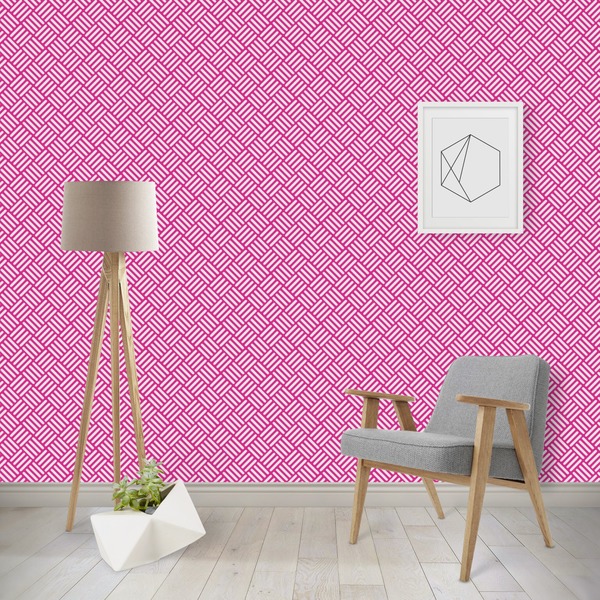 Custom Square Weave Wallpaper & Surface Covering (Peel & Stick - Repositionable)