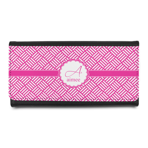 Custom Square Weave Leatherette Ladies Wallet (Personalized)