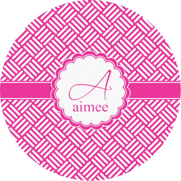 Custom Square Weave Multipurpose Round Labels - 1" (Personalized)