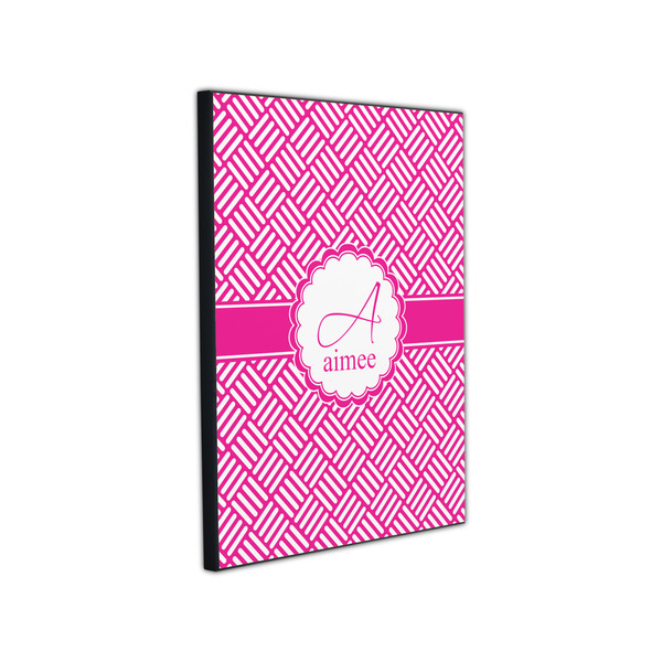 Square Weave 11x14 Wood Print - Angle View