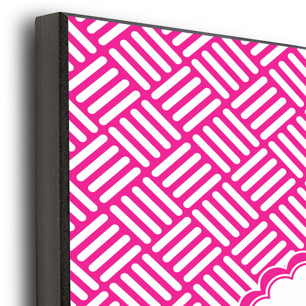 Square Weave 11x14 Wood Print - Closeup