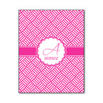 Square Weave Wood Print - 11x14 (Personalized)