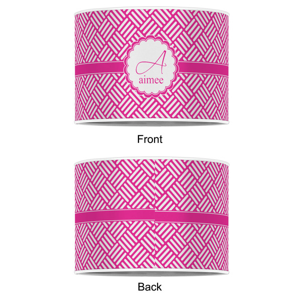 Square Weave 12" Drum Lampshade - APPROVAL (Poly Film)