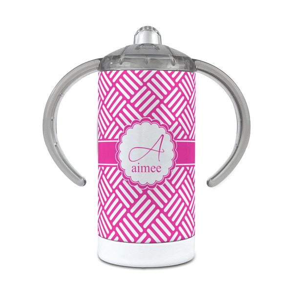 Custom Square Weave 12 oz Stainless Steel Sippy Cup (Personalized)
