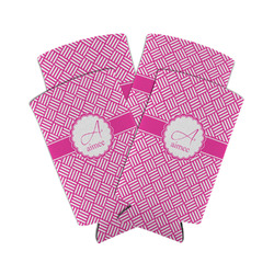 Square Weave Can Cooler (tall 12 oz) - Set of 4 (Personalized)