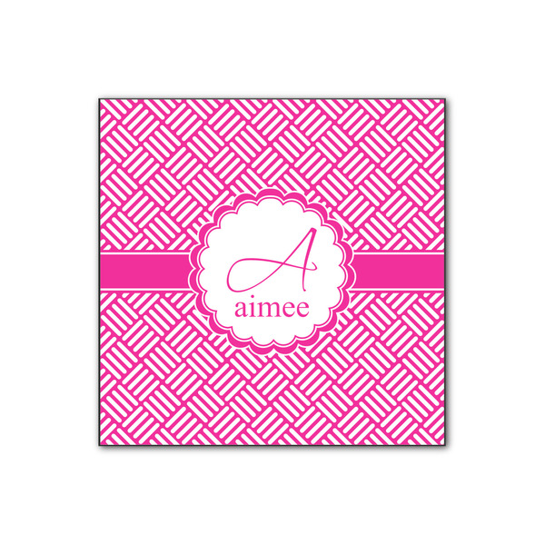 Custom Square Weave Wood Print - 12x12 (Personalized)