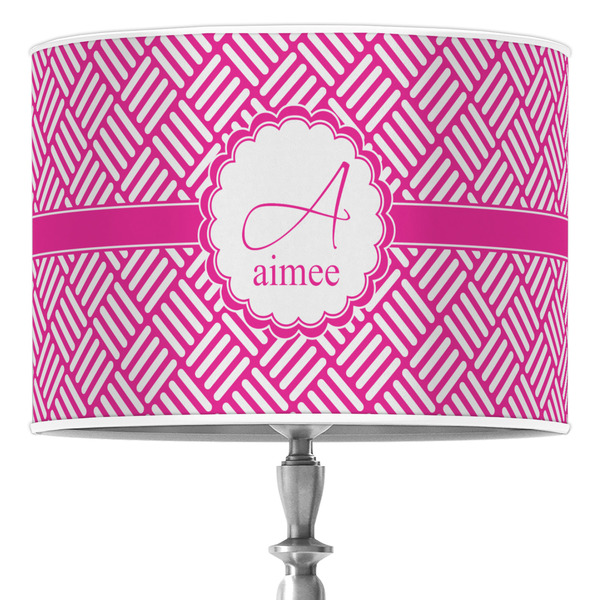Custom Square Weave Drum Lamp Shade (Personalized)