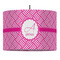 Square Weave Drum Pendant Lamp (Personalized)