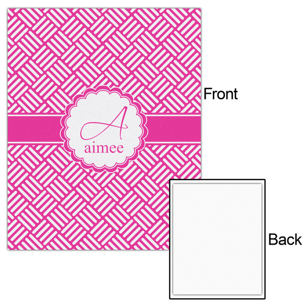 Square Weave 16x20 - Matte Poster - Front & Back