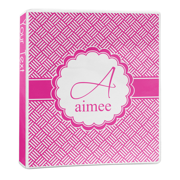 Custom Square Weave 3-Ring Binder - 1 inch (Personalized)