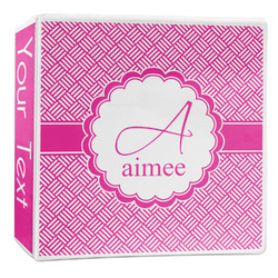 Square Weave 3-Ring Binder - 2 inch (Personalized)