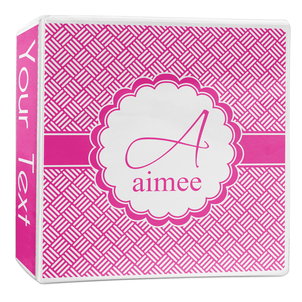 Custom Square Weave 3-Ring Binder - 2 inch (Personalized)