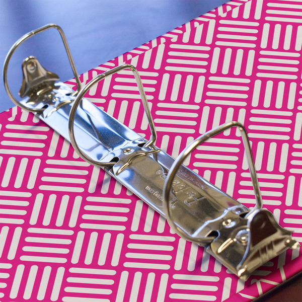 Square Weave 3 Ring Binders - Full Wrap - 2" - DETAIL