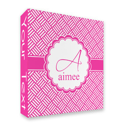 Square Weave 3 Ring Binder - Full Wrap - 2" (Personalized)