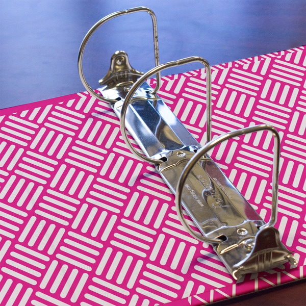 Square Weave 3 Ring Binders - Full Wrap - 3" - DETAIL