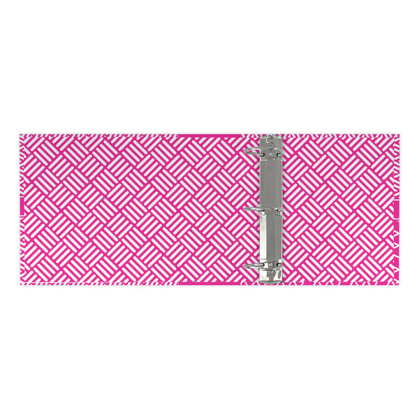 Square Weave 3 Ring Binders - Full Wrap - 3" - OPEN INSIDE