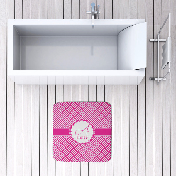 Square Weave 48x48 Foam Memory Mat - LIFESTYLE