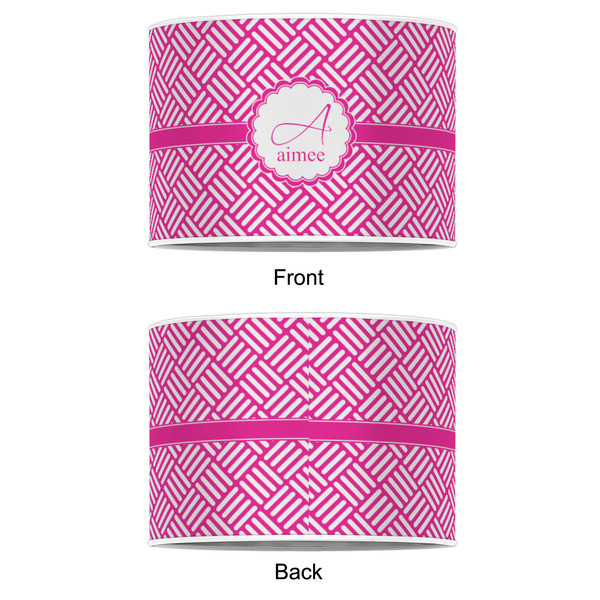 Square Weave 8" Drum Lampshade - APPROVAL (Poly Film)