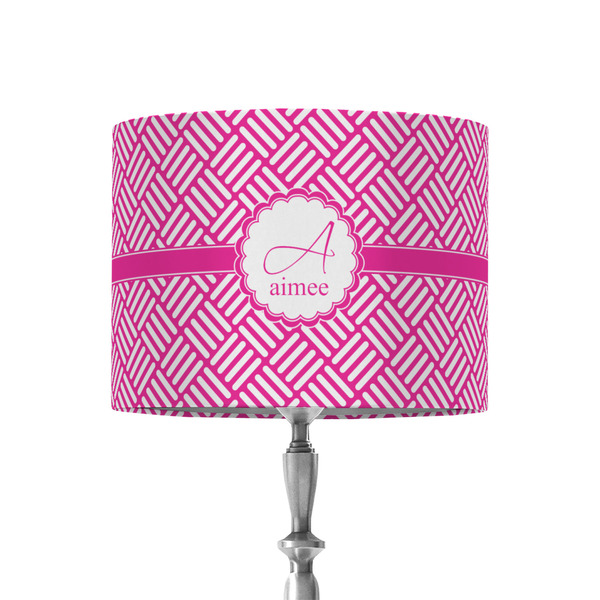 Custom Square Weave 8" Drum Lamp Shade - Fabric (Personalized)