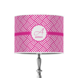 Square Weave 8" Drum Lamp Shade - Poly-film (Personalized)