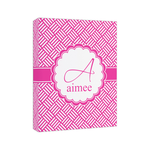 Square Weave 8x10 - Canvas Print - Angled View