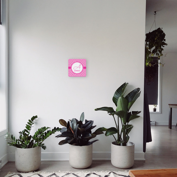 Square Weave 8x8 - Canvas Print - In Context