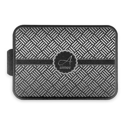 Square Weave Aluminum Baking Pan with Black Lid (Personalized)