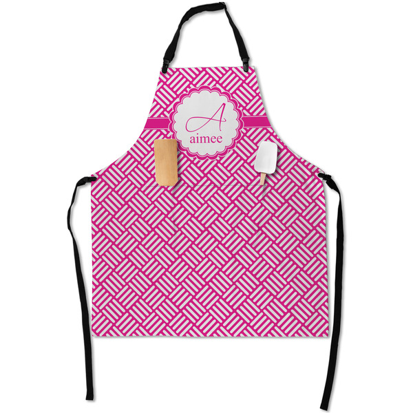 Custom Square Weave Apron With Pockets w/ Name and Initial