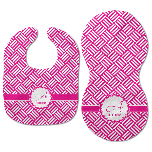 Square Weave Baby Bib & Burp Set - Approval (new bib & burp)