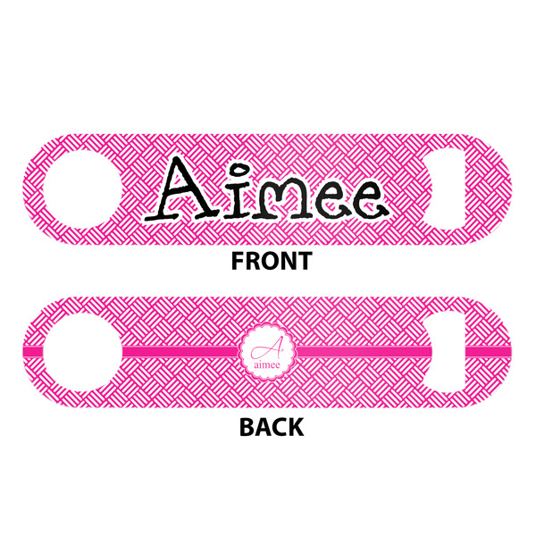 Square Weave Bar Bottle Opener - White - Approval