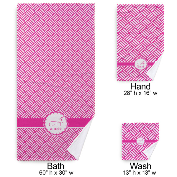 Square Weave Bath Towel Sets - 3-piece - Approval
