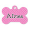 Square Weave Bone Shaped Dog ID Tag (Personalized)