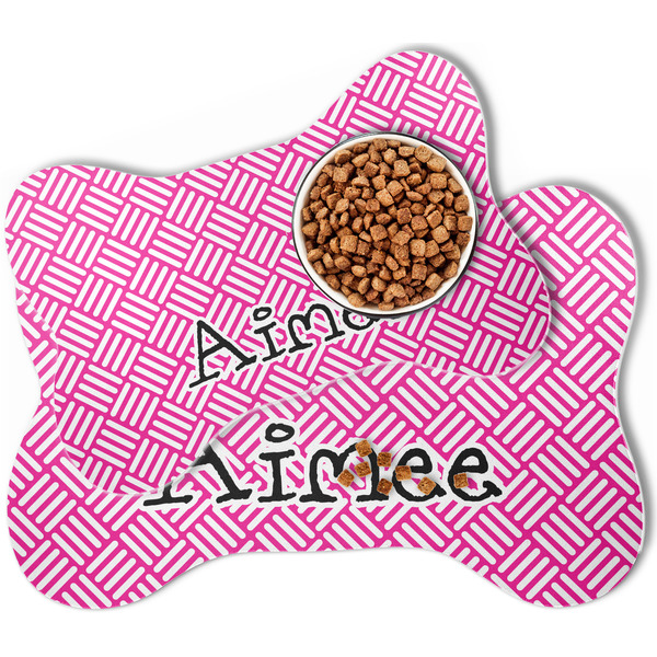 Square Weave Bone Shaped Dog Mats - MAIN