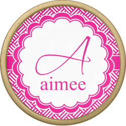 Square Weave Cabinet Knob - Gold (Personalized)