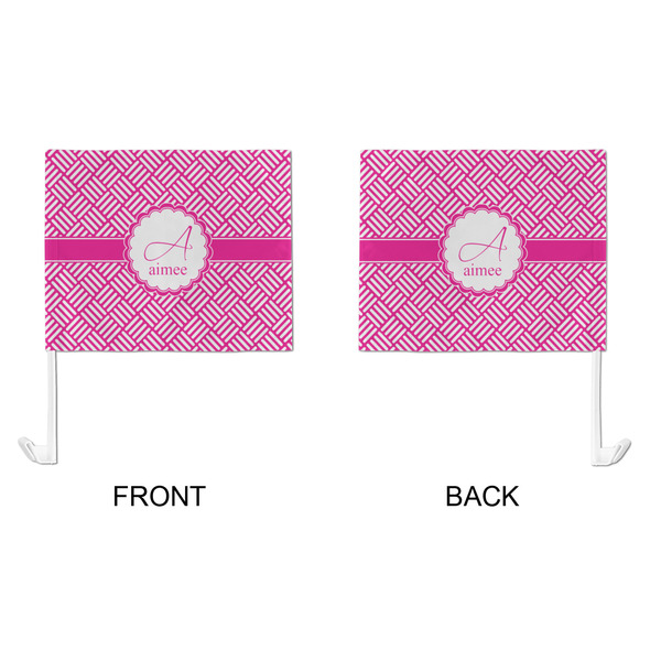 Square Weave Car Flag - Large - APPROVAL