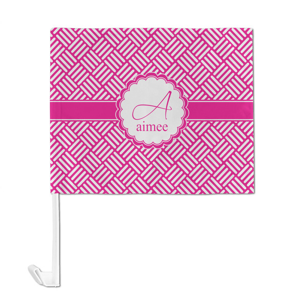 Square Weave Car Flag - Large - FRONT