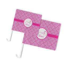 Square Weave Car Flag (Personalized)