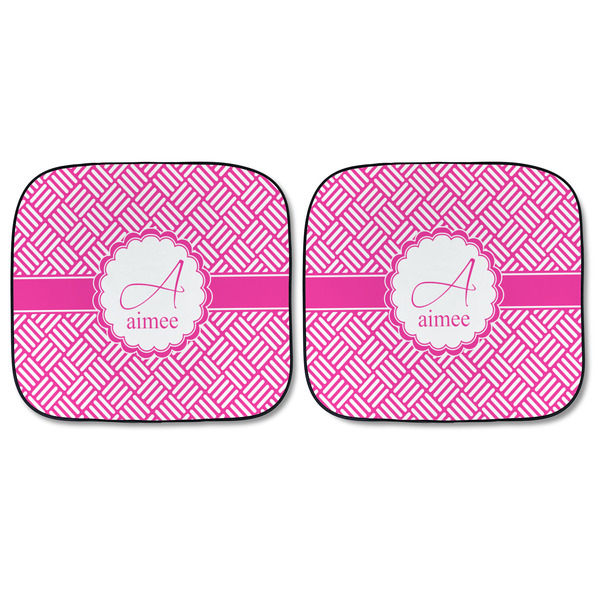 Square Weave Car Sun Shades - FRONT